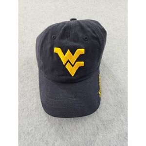 West Virginia Mountaineers Hat Cap Strap Back Blue WVU Football Adjustable Adult